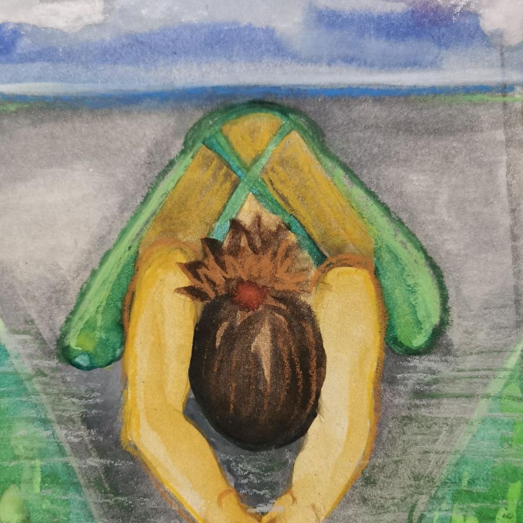 "Lebenspause 2" 2/2025, 17 x 24 cm, Aquarell auf Papier