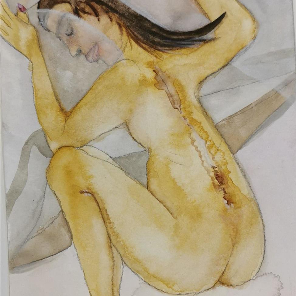 Heilung 22025, 30 x 15 cm, Aquarell auf Papier